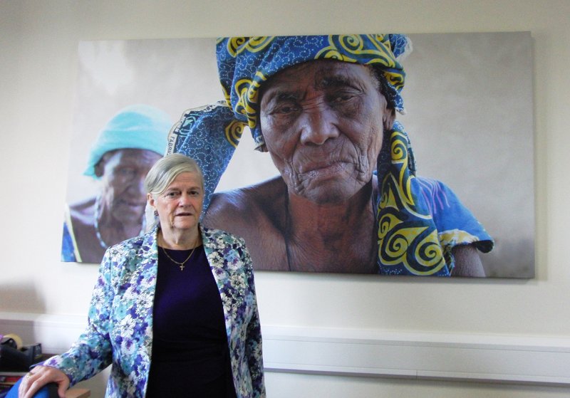 Ann Widdecombe visits the Peterborough office in 2014.jpg