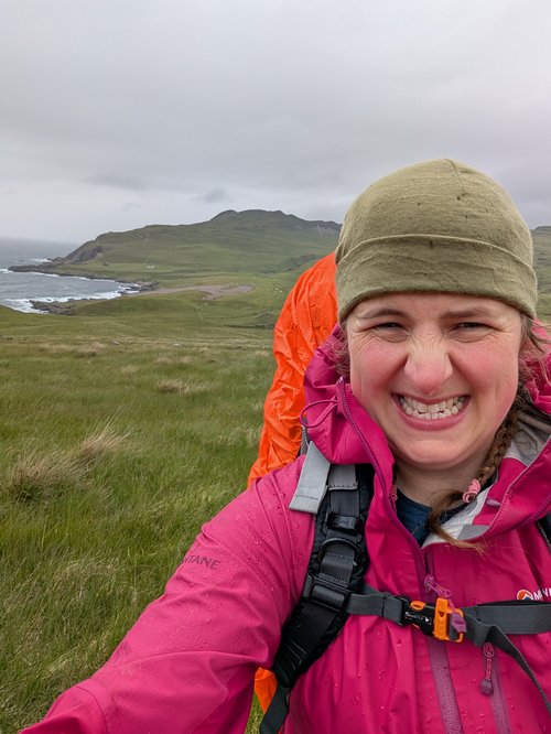 Freya Irvine braves the elements on the remote Isle of Rùm.jpg