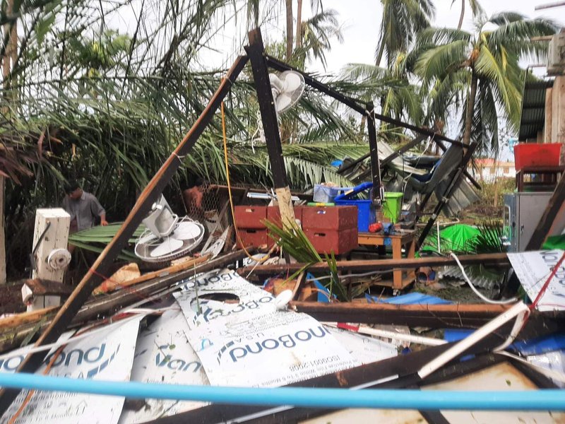 Damage from Cyclone Mocha in Sittwe, Myanmar