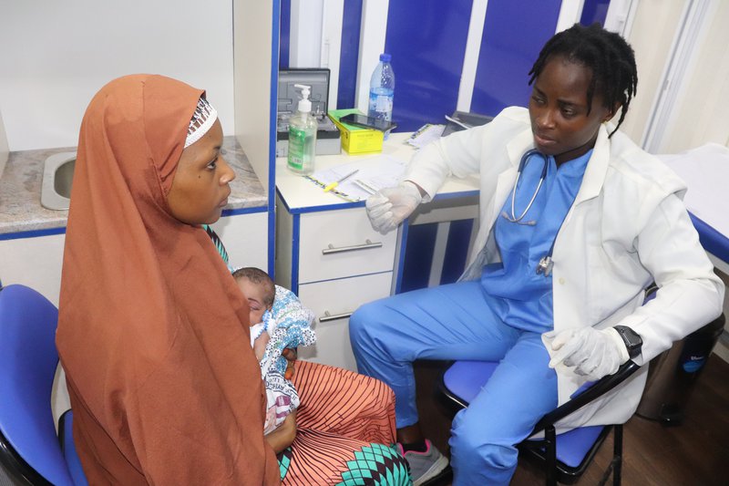 Patient at Wheels that Heal clinic