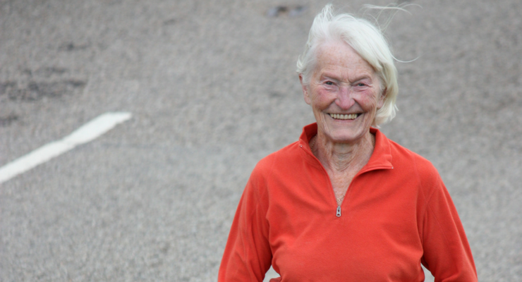 Pat Smith took part in a 100mph zipwire challenge to celebrate her 80th birthday