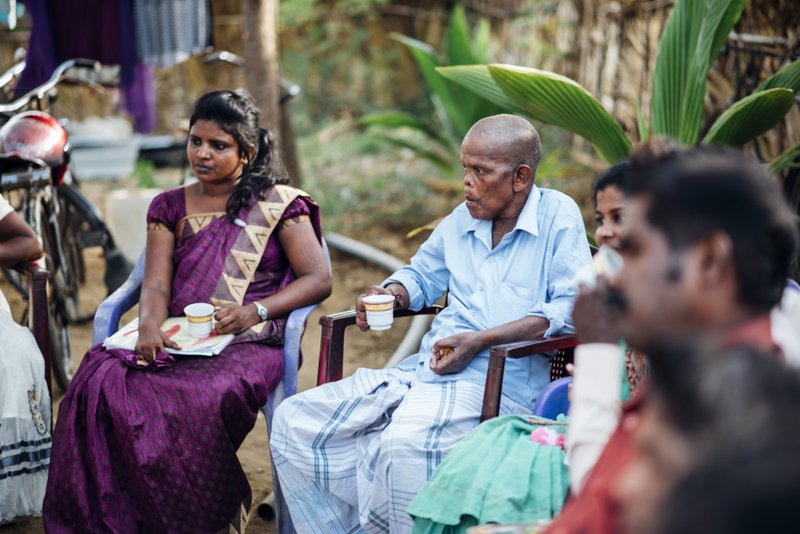 Kanagarasa at a meeting of the People&#x27;s Forum for Change